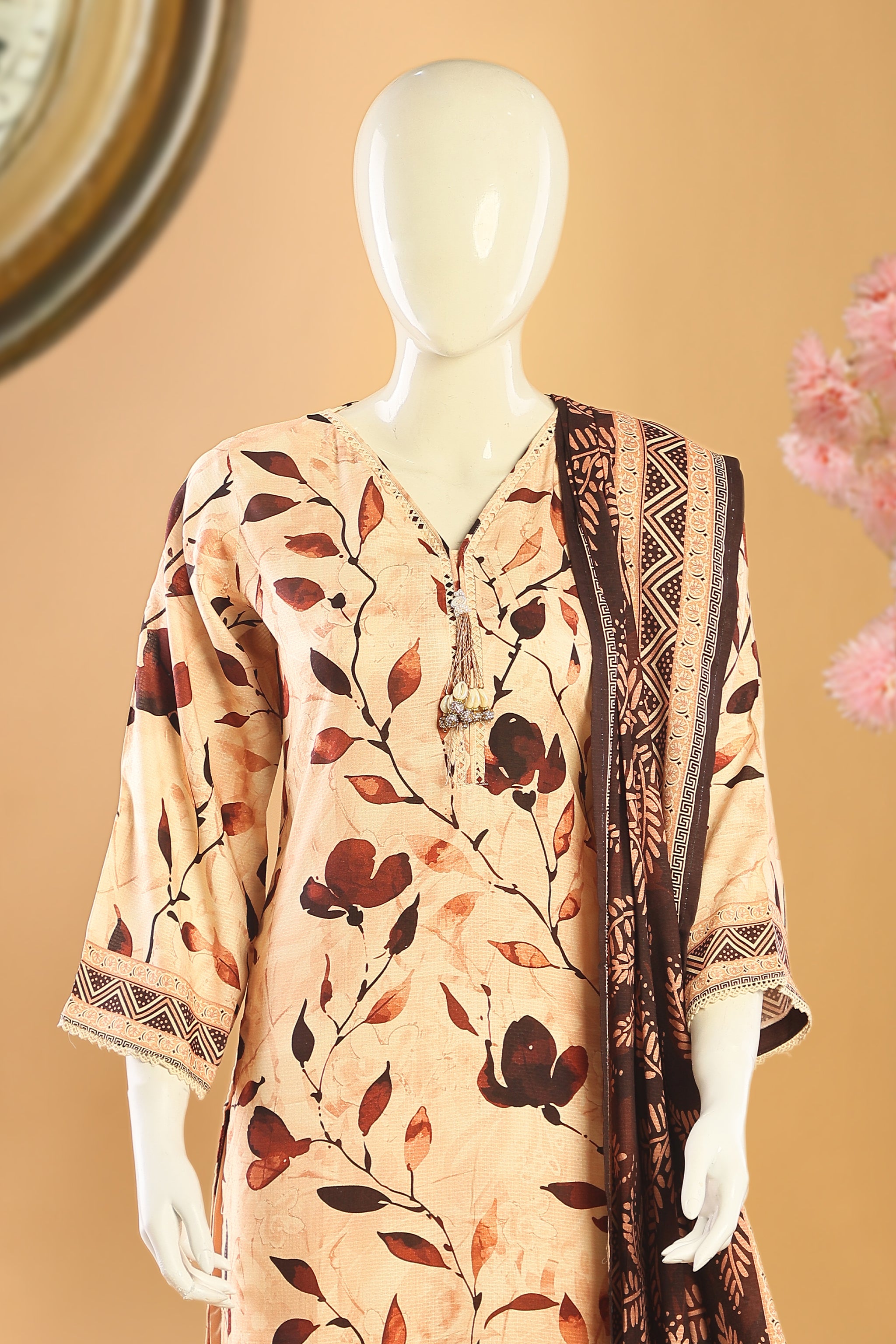 Auburn - 3 Piece Stitched Lawn Suit 15R1116