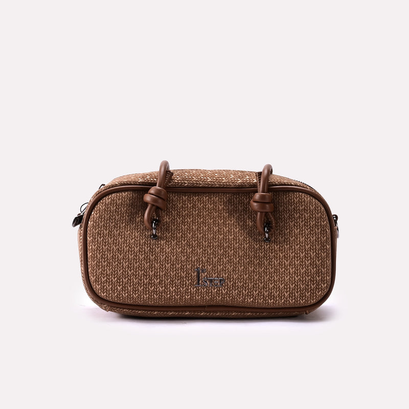 Casual Hand Bag Brown 0322187