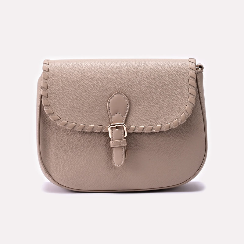 Casual Hand Bag Beige 0322294