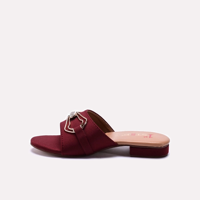 Baby Casual Slipper Maroon 0730391