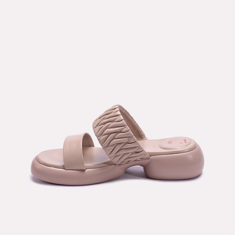 Fawn Chunky Casual Slippers 0412899