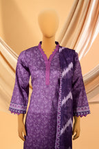 Aurelia Purple – 3 Piece Lawn Stitched Suit 15D0152