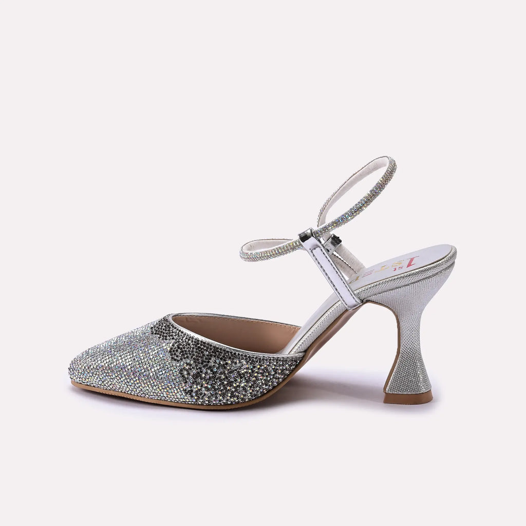 Bridal Court Shoes Silver 0450149