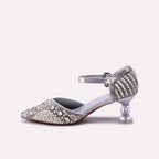 Bridal Court Shoes Silver 0450185
