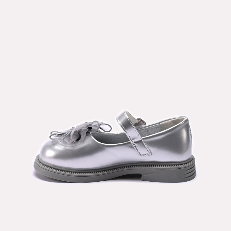 Girl Fancy Pumps Silver 0710711