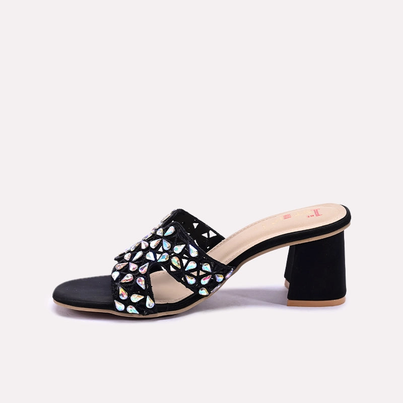 Black Heel Slippers 0412657
