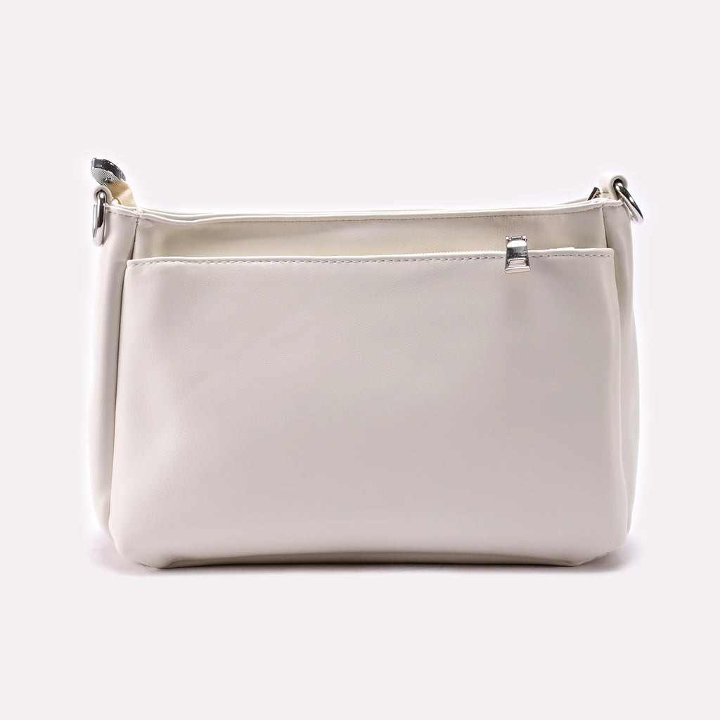 Casual Hand Bags White 0322273
