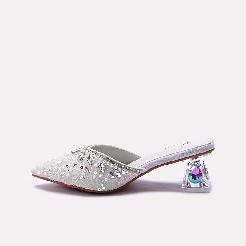 Bridal Court Shoes Silver 0450176