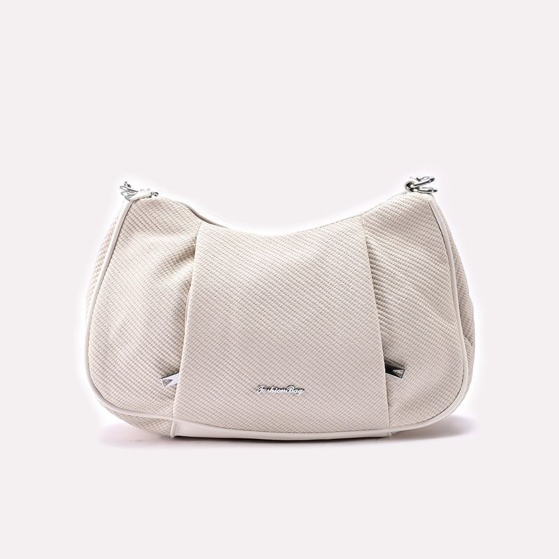 Casual Shoulder Bag White 0331746