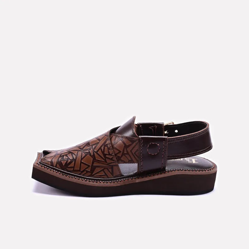 Kaptan Peshawari Sandal  Brown 0141005