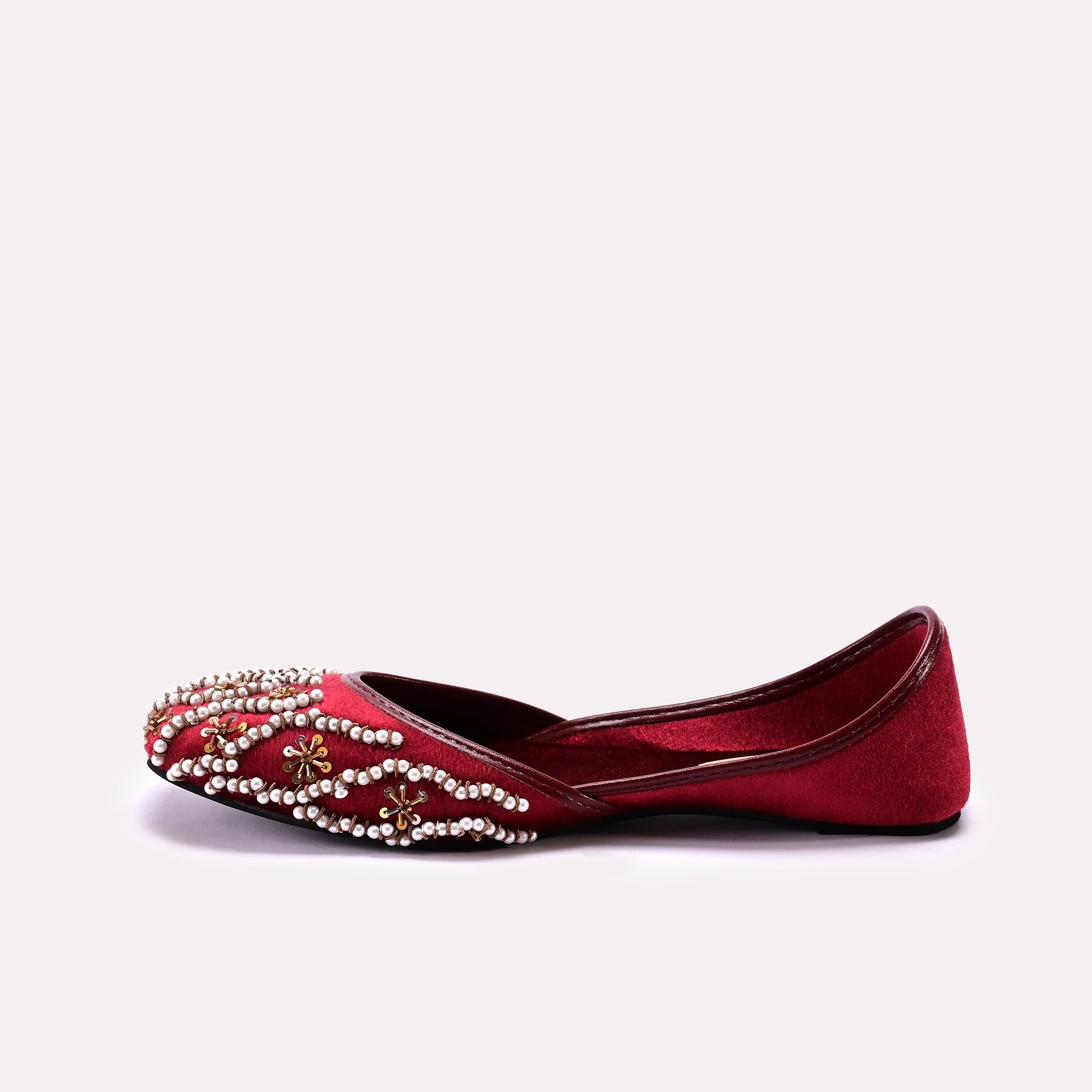 Fancy Khussa Maroon 0460019