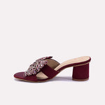 Bridal Slipper Maroon 0412425