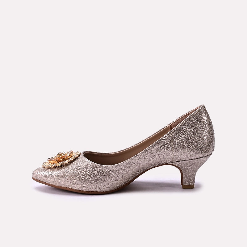 Bridal Court Shoes Golden 0450059