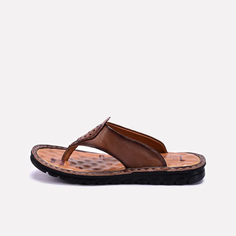 Brown Casual Flip Flops for Men