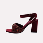 Fancy Sandal Maroon 0421749