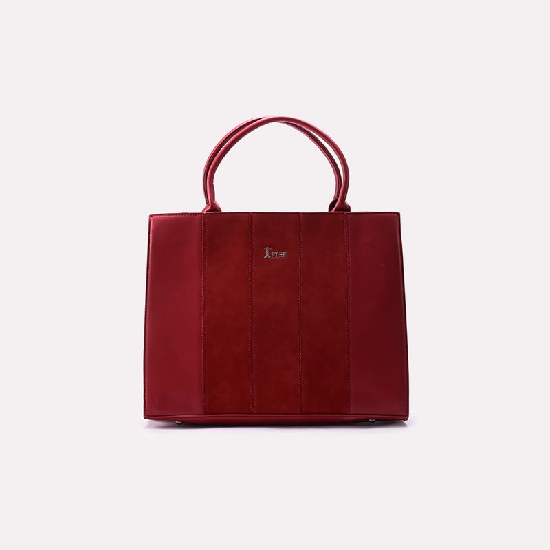 Casual Shoulder Bag Maroon 0331582