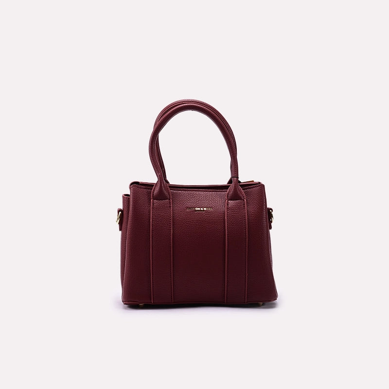 Casual Shoulder Bags Maroon 0331458