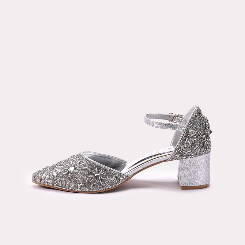 Bridal Court Shoes Silver 0450099