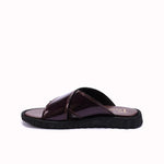 Maroon Glossy Casual Slippers 0150996