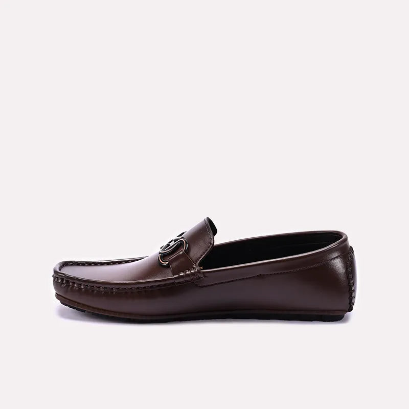 Brown Shiny Loafers 0130889