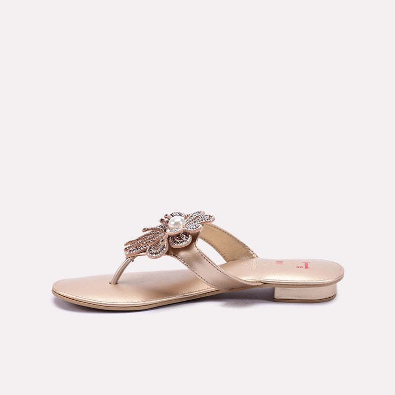 Gold Fancy Flip Flops 0412653