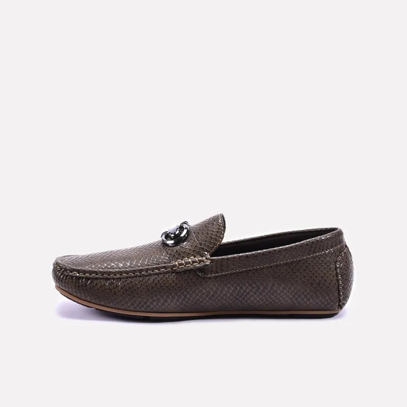 Khaki Loafer Shoes 0130936