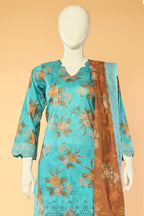 Vespera -3 Piece Stitched Lawn Suit 15D0095