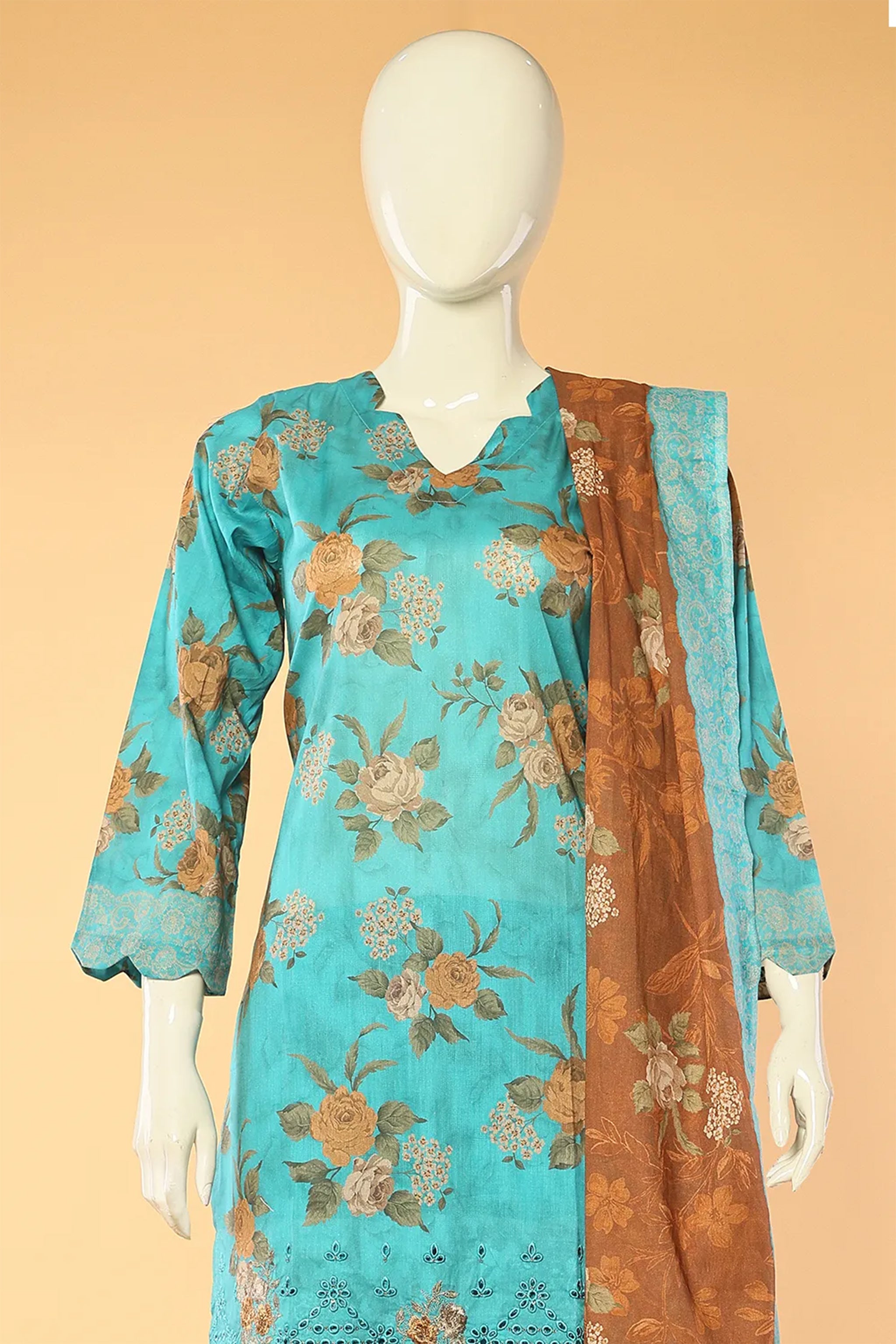 Vespera -3 Piece Stitched Lawn Suit 15D0095