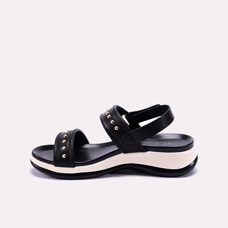 Black Comfy Casual Sandals 0421520