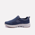 Blue Slip On Sneakers Men 0120558