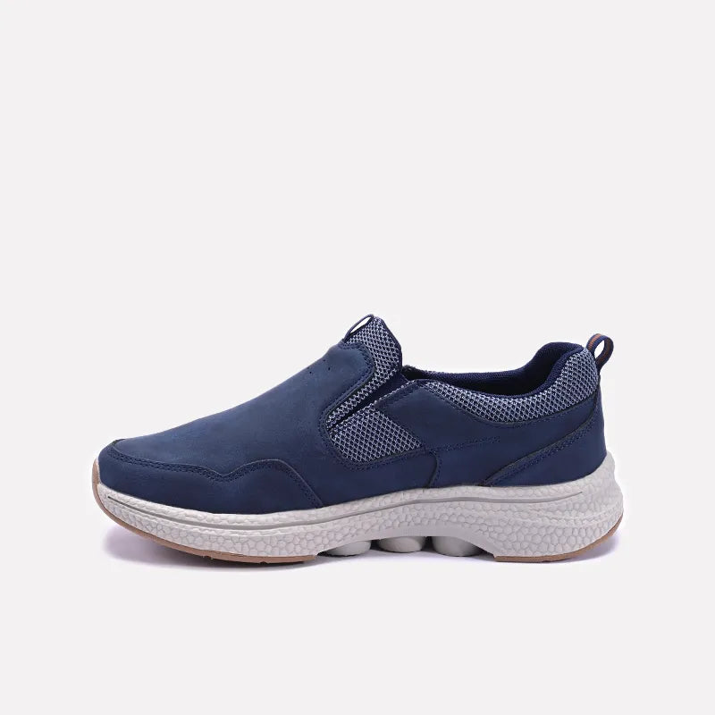Blue Slip On Sneakers Men 0120558