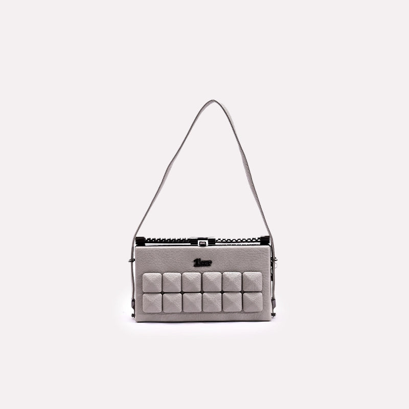 Light Gray Casual Hand Bags 0321967