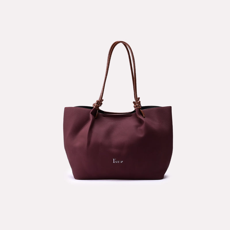 Casual Shoulder Bag Maroon 0331771