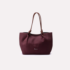 Casual Shoulder Bag Maroon 0331771