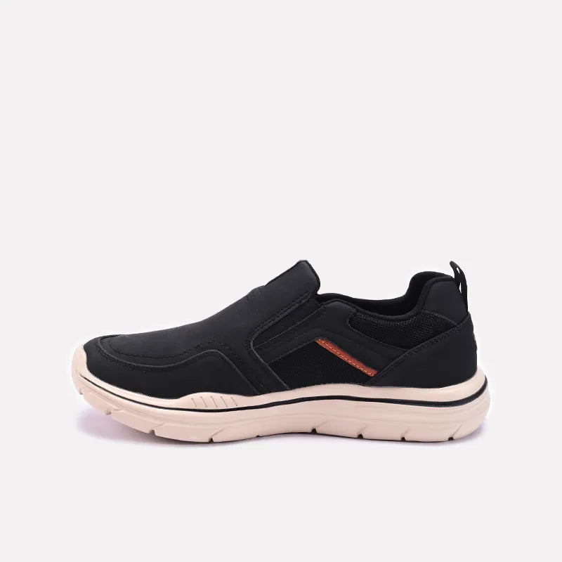 Black Lightweight Slip On Sneakers 0120554