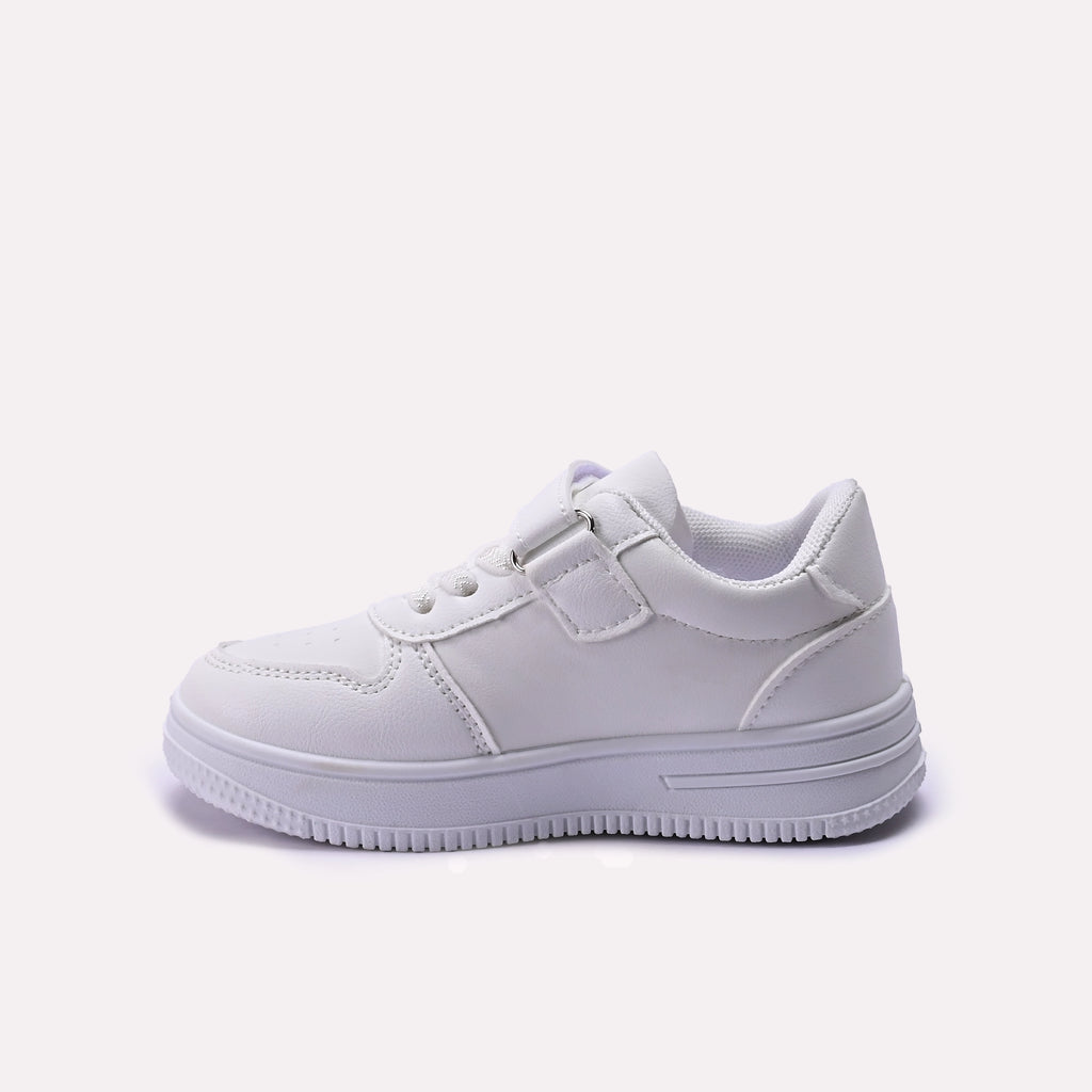 Baba School Shoes White 0650819