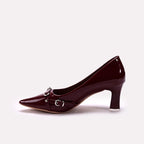 Fancy Court Shoes Maroon 0450163