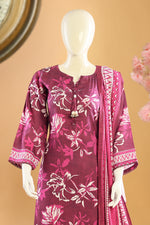 Veloura - 3 Piece Stitched Lawn Suit 15R1122
