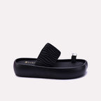 Black Platform Slippers 0413202