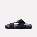 Black Comfy Casual Slippers Men 0151127