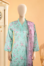 Serene Sky - 3 Piece Stitched Lawn Suit  15D0158