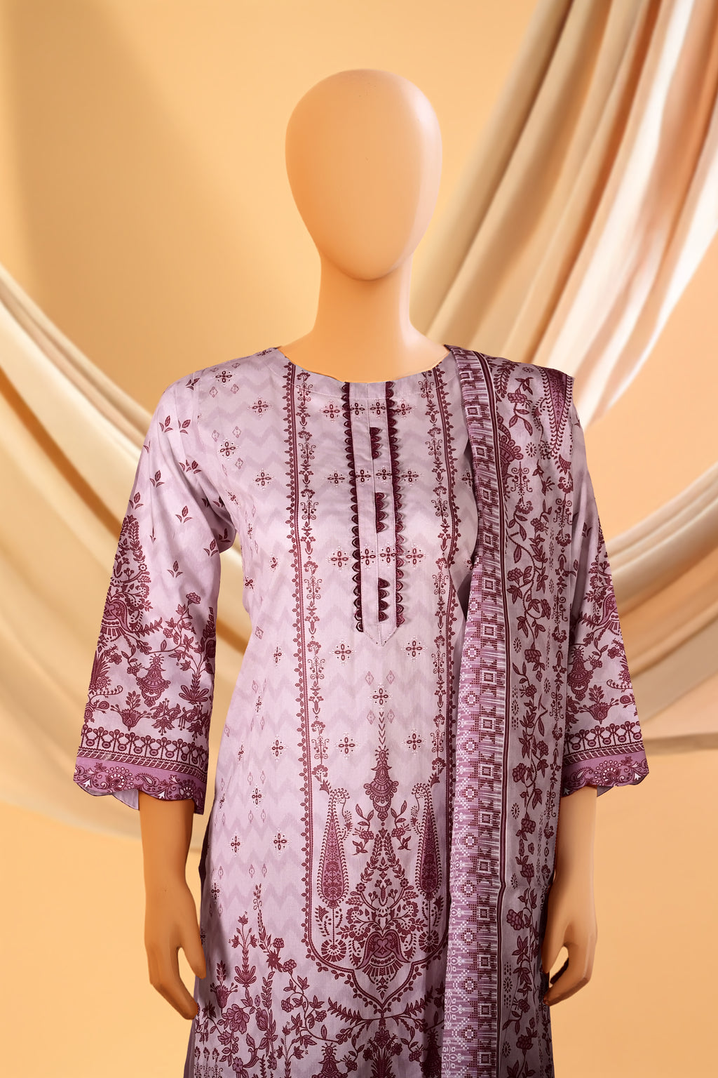 Marigold Grace - 3 Piece Lawn Suit 15D0147