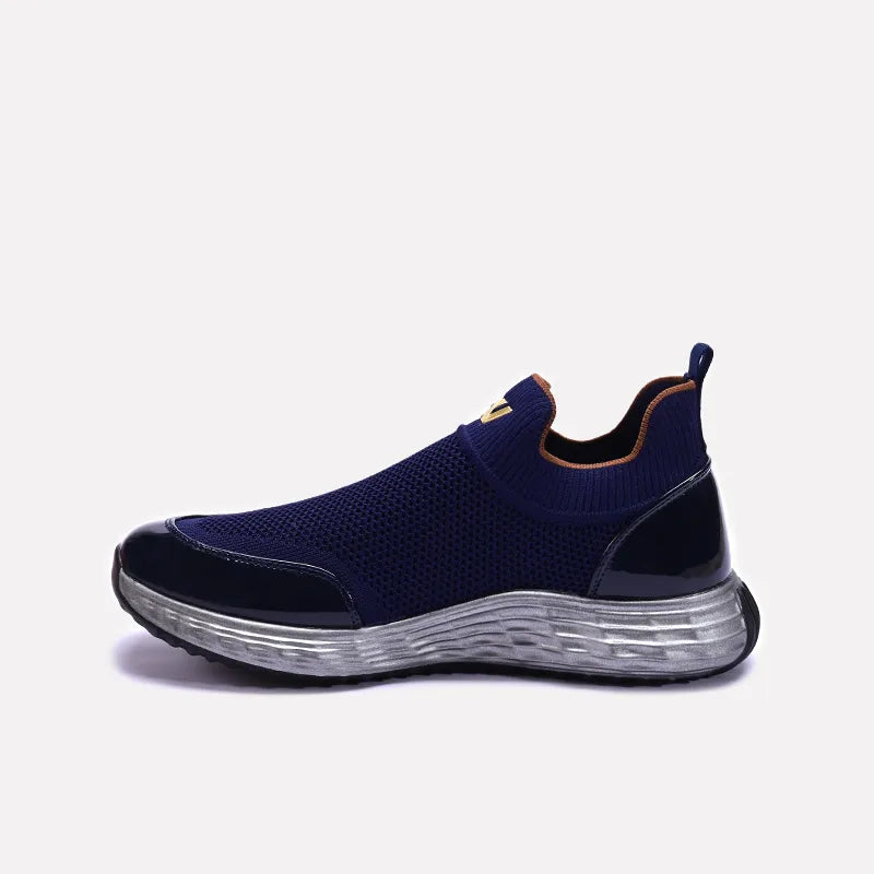Blue Slip On Walking Sneakers 0120560