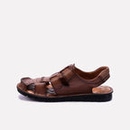Mens Brown Casual Roman Sandals