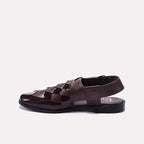 Brown Woven Peshawari Chappals 0140980