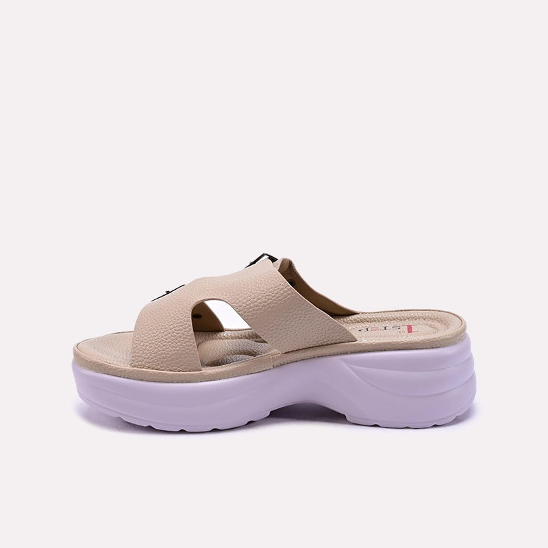 Fawn Criss Cross Chunky Slippers 0412941