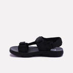 Black Velcro Strap Sandals 0141180