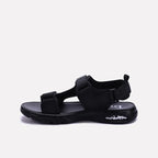 Black Velcro Strap Sandals 0141181