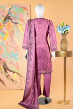 Rosewood Bloom - 3 Piece Cotton Stitched Suit 15D0131