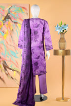 Violet Echo - 3 Piece Cotton Stitched Suit 15D0132